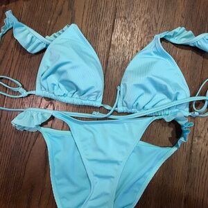 No Boundaries Light Blue Bikini